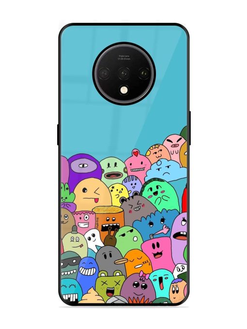 Monster Mash Glossy Soft Edge Case for Oneplus 7T Chachhi