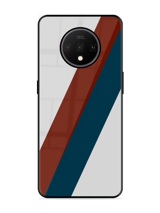 Slanted Stripes Glossy Soft Edge Case for Oneplus 7T Chachhi