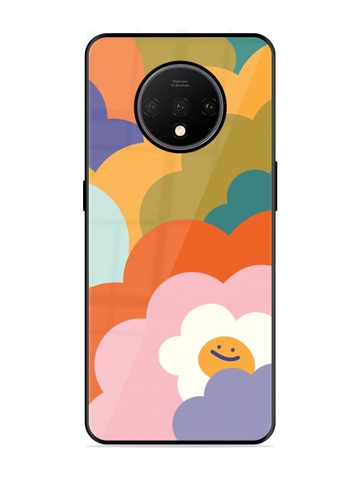 Happy Flower Power Glossy Soft Edge Case for Oneplus 7T Chachhi