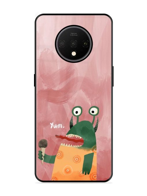 Hungry Monster Glossy Soft Edge Case for Oneplus 7T Chachhi