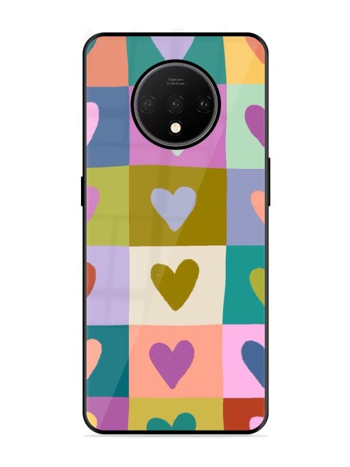 Box Of Hearts Glossy Soft Edge Case for Oneplus 7T Chachhi