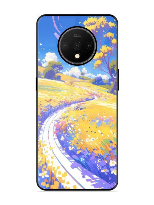 Vibrant Spring Meadow Glossy Soft Edge Case for Oneplus 7T Chachhi