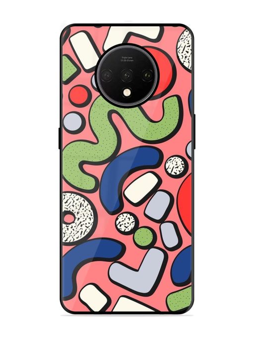 Groovy Geometric Shapes Glossy Soft Edge Case for Oneplus 7T Chachhi