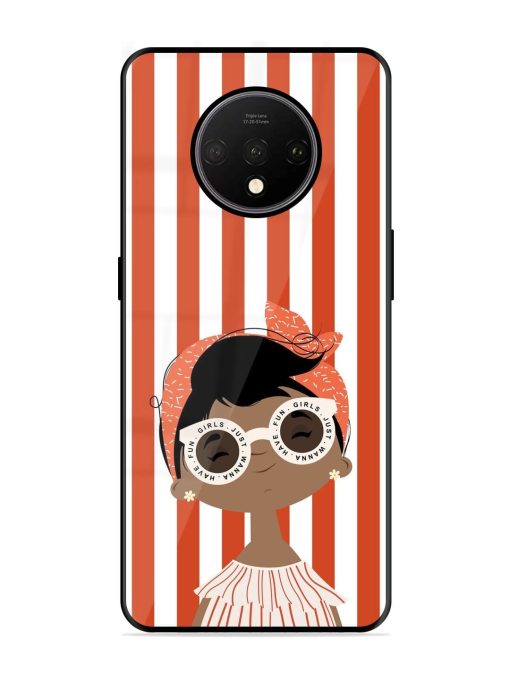 Girls Just Wanna Have Fun Glossy Soft Edge Case for Oneplus 7T Chachhi