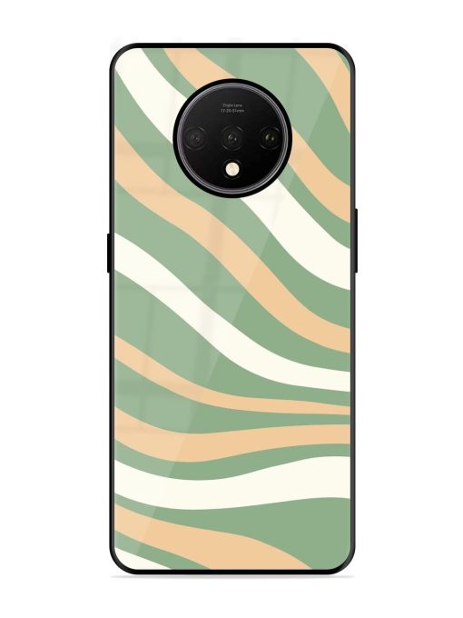 Wavy Pastel Paradise Glossy Soft Edge Case for Oneplus 7T Chachhi