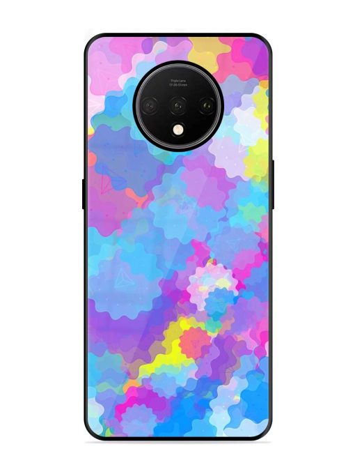 Psychedelic Cloud Burst Glossy Soft Edge Case for Oneplus 7T Chachhi