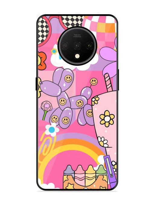 Whimsical Y2K Chaos Glossy Soft Edge Case for Oneplus 7T Chachhi