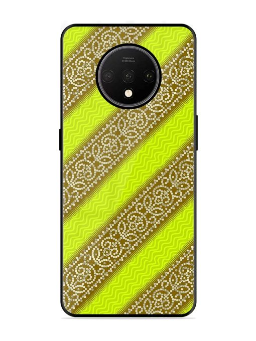 Golden Bandana Bliss Glossy Soft Edge Case for Oneplus 7T Chachhi