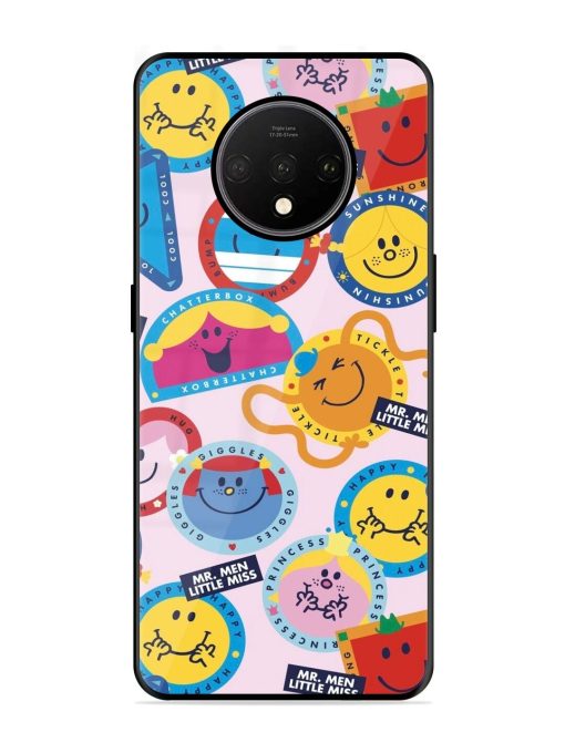 Whimsical Mr. Men & Little Miss Glossy Soft Edge Case for Oneplus 7T Chachhi