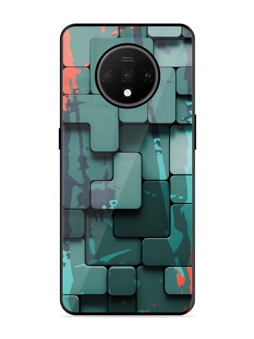 Abstract Geometric Mosaic Glossy Soft Edge Case for Oneplus 7T