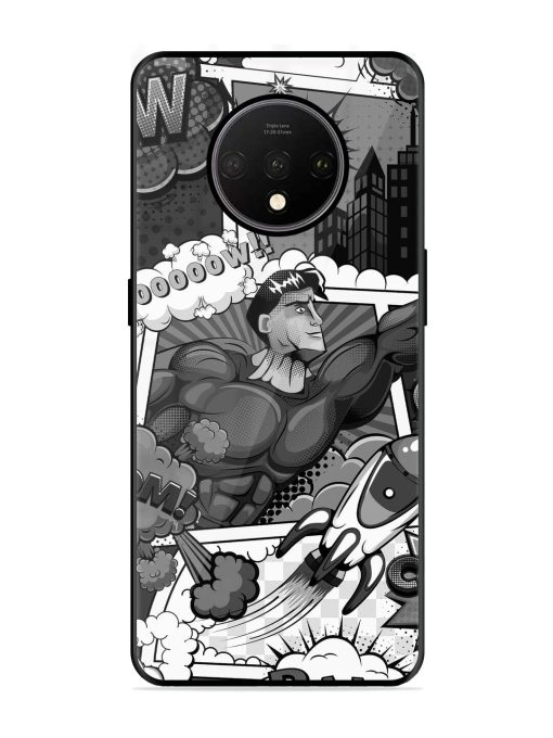 Comic Book Chaos Glossy Soft Edge Case for Oneplus 7T Chachhi