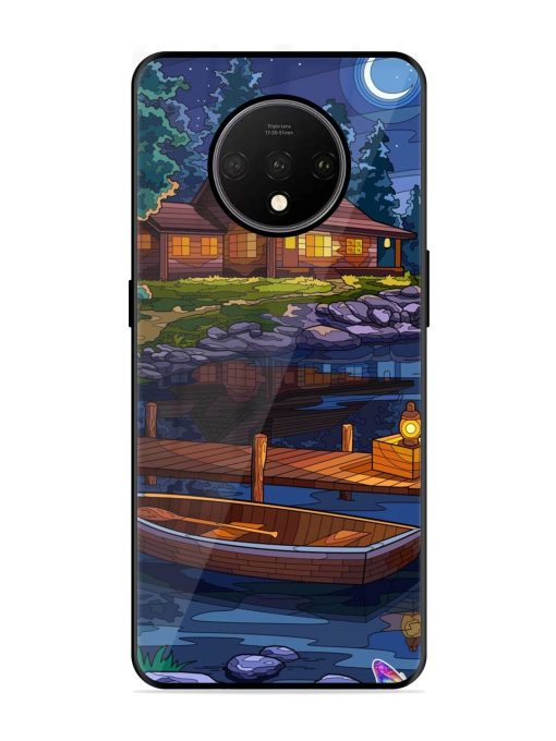 Moonlit Serenity Glossy Soft Edge Case for Oneplus 7T Chachhi