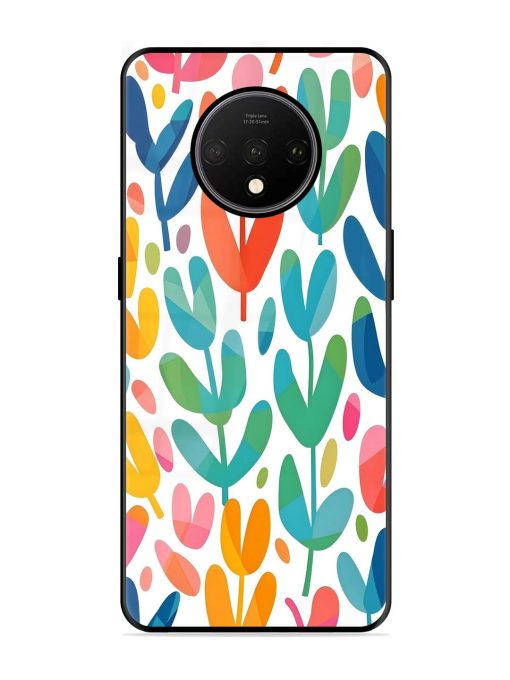 Rainbow Of Blooms Glossy Soft Edge Case for Oneplus 7T Chachhi