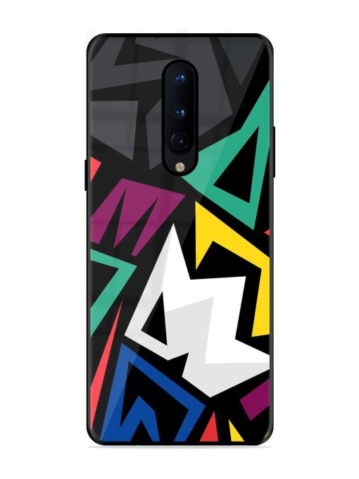 Chaotic Geometry Glossy Soft Edge Case for Oneplus 8 Chachhi