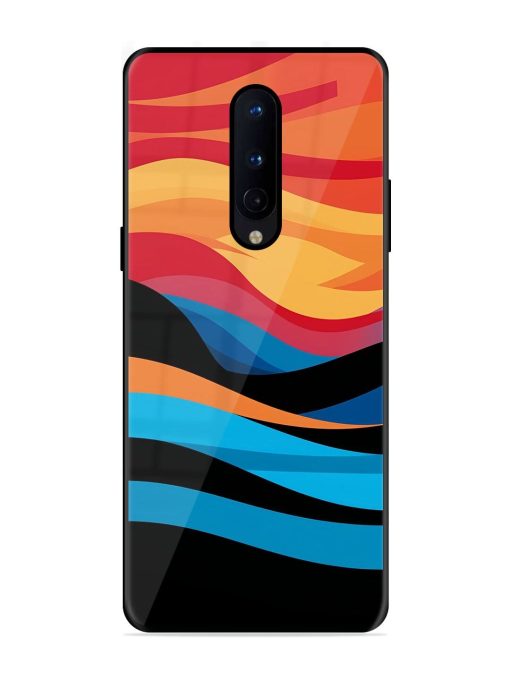 Blazing Currents Glossy Soft Edge Case for Oneplus 8 Chachhi