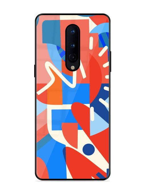 Abstract Harmony Glossy Soft Edge Case for Oneplus 8 Chachhi