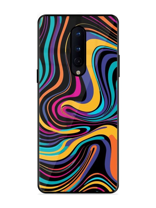 Psychedelic Swirl Glossy Soft Edge Case for Oneplus 8 Chachhi