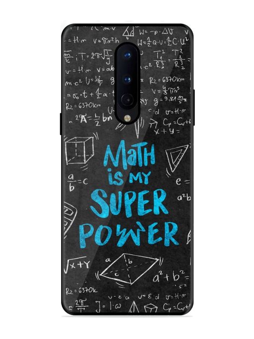 Math Magic Glossy Soft Edge Case for Oneplus 8 Chachhi