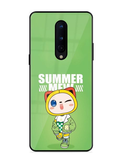 Purrfect Summer Glossy Soft Edge Case for Oneplus 8 Chachhi