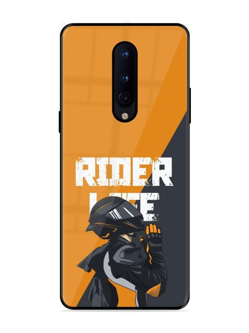 Ride Never Ends Glossy Soft Edge Case for Oneplus 8 Chachhi