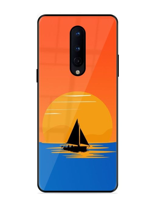 Sunset Sail Glossy Soft Edge Case for Oneplus 8 Chachhi