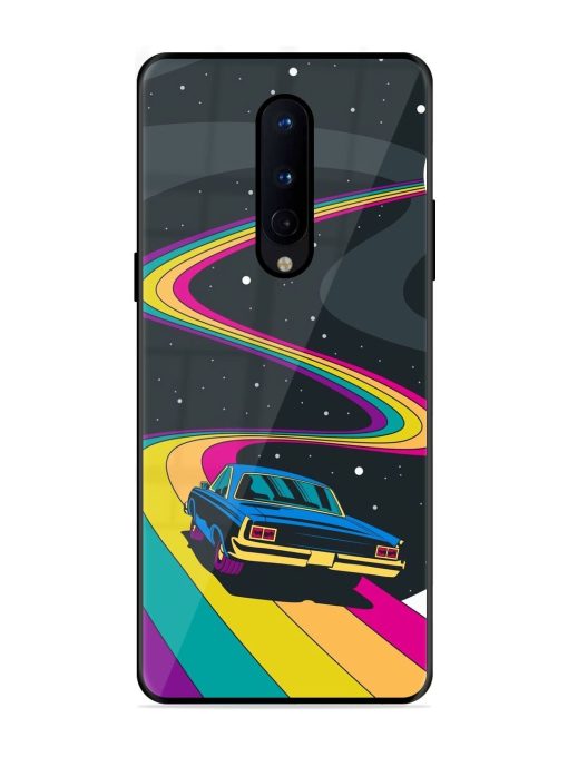 Rainbow Road Glossy Soft Edge Case for Oneplus 8 Chachhi