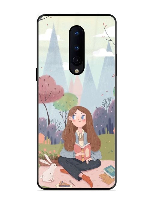 The Bookish Escape Glossy Soft Edge Case for Oneplus 8 Chachhi