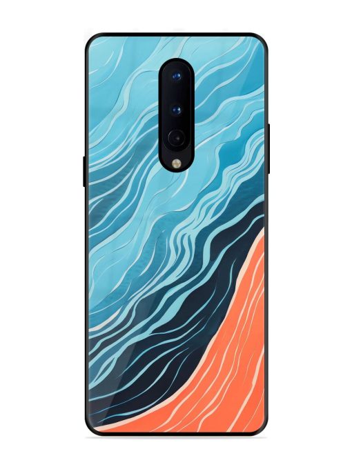 Oceanic Divide Glossy Soft Edge Case for Oneplus 8 Chachhi