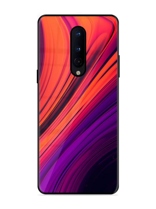 Crimson Curls Glossy Soft Edge Case for Oneplus 8 Chachhi