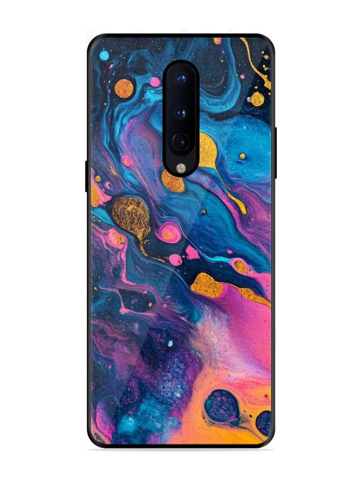 Cosmic Swirl Glossy Soft Edge Case for Oneplus 8 Chachhi