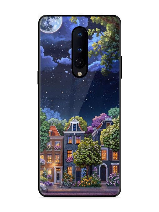 Moonlit Streets Glossy Soft Edge Case for Oneplus 8 Chachhi