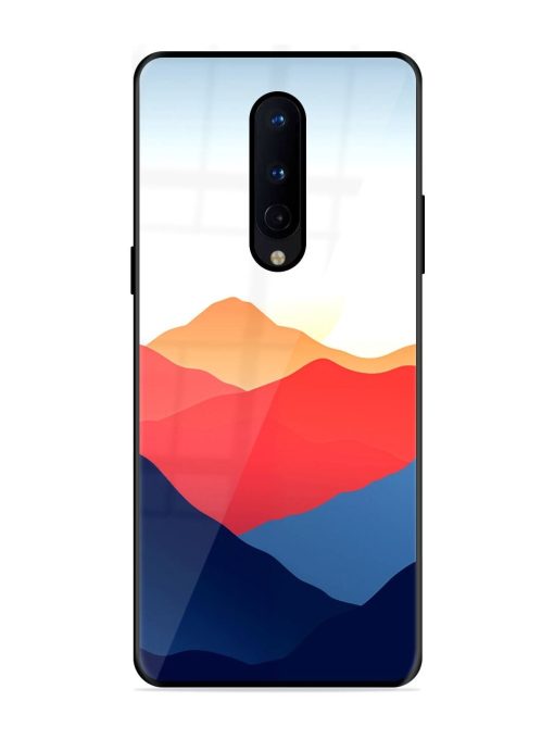 Sunset Peaks Glossy Soft Edge Case for Oneplus 8 Chachhi