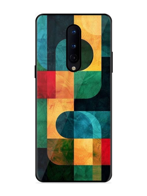 Geometric Harmony Glossy Soft Edge Case for Oneplus 8 Chachhi