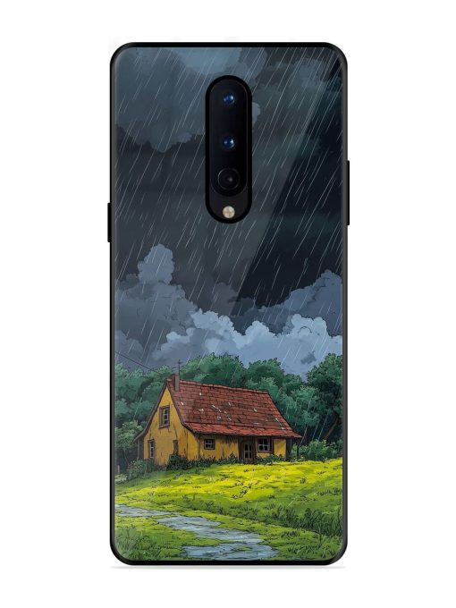 Rainy Day Retreat Glossy Soft Edge Case for Oneplus 8