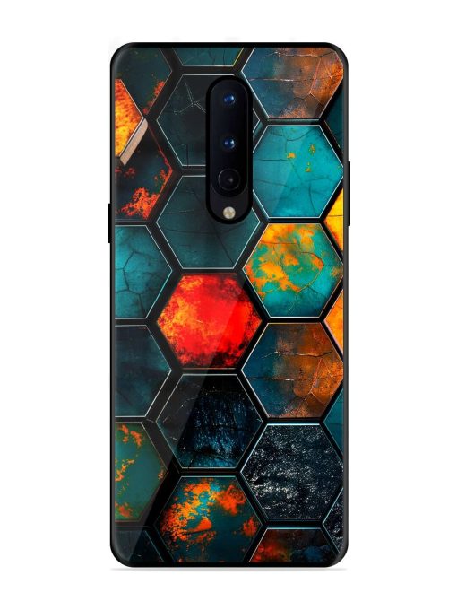 Hexagon Hive Glossy Soft Edge Case for Oneplus 8 Chachhi