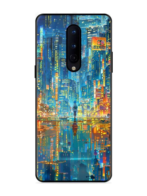 Neon Metropolis Glossy Soft Edge Case for Oneplus 8 Chachhi