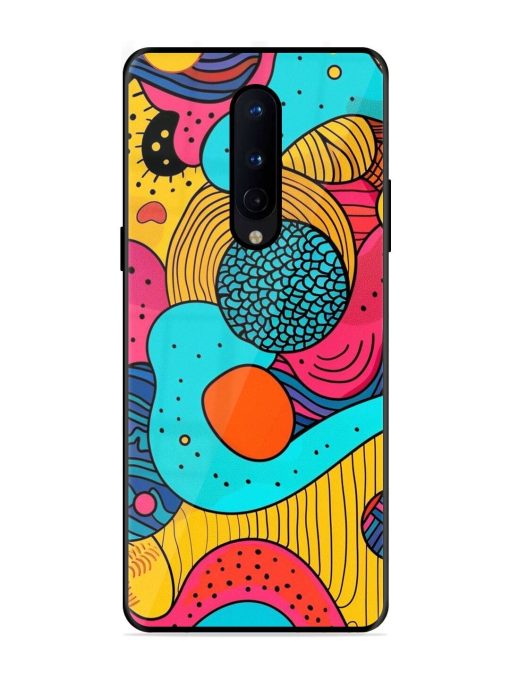 Psychedelic Patterns Glossy Soft Edge Case for Oneplus 8 Chachhi