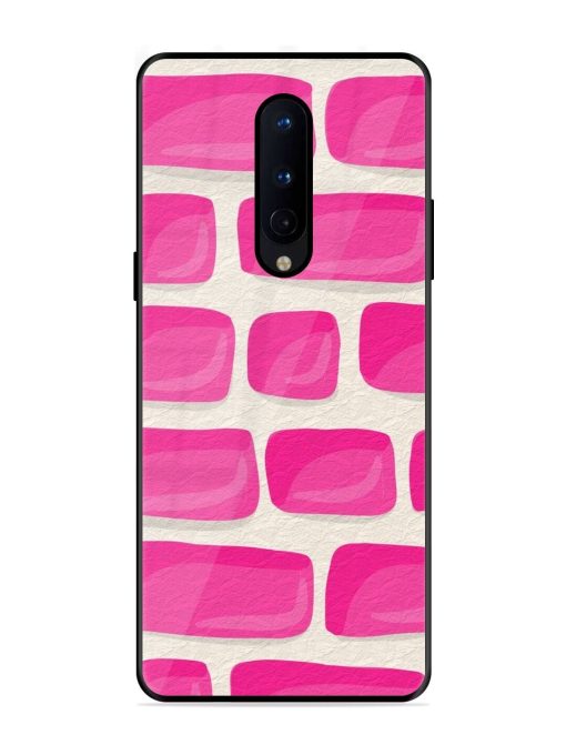 Pink Brick Wall Glossy Soft Edge Case for Oneplus 8 Chachhi