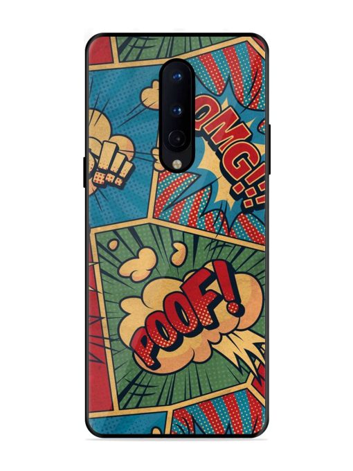 Comic Book Chaos Glossy Soft Edge Case for Oneplus 8 Chachhi