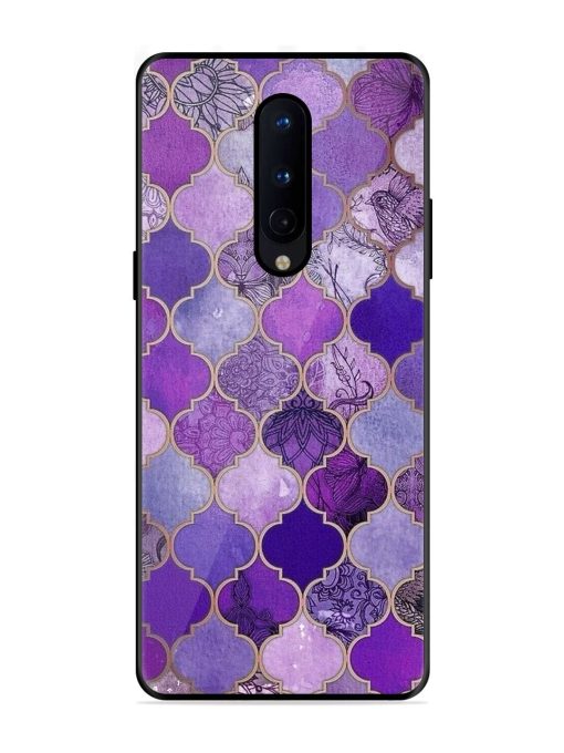 Purple Mosaic Magic Glossy Soft Edge Case for Oneplus 8 Chachhi