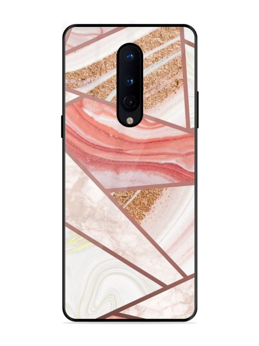 Rosy Mosaic Glossy Soft Edge Case for Oneplus 8 Chachhi