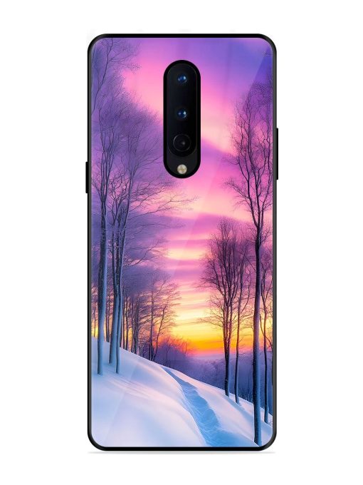 Winter'S Purple Haze Glossy Soft Edge Case for Oneplus 8 Chachhi