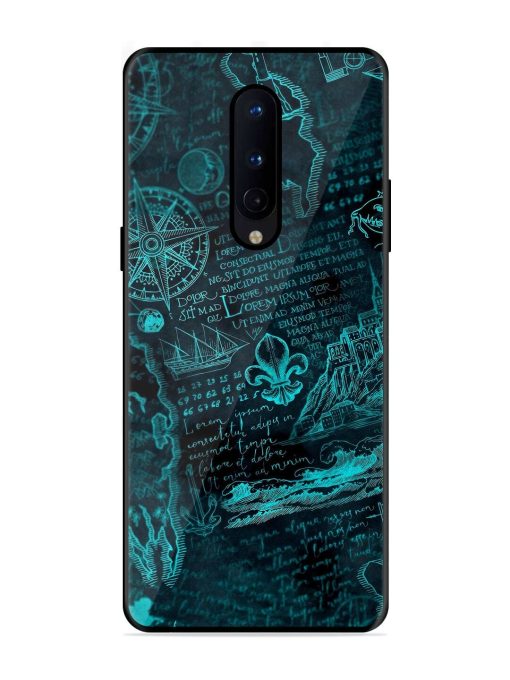 Nautical Notebook Glossy Soft Edge Case for Oneplus 8 Chachhi