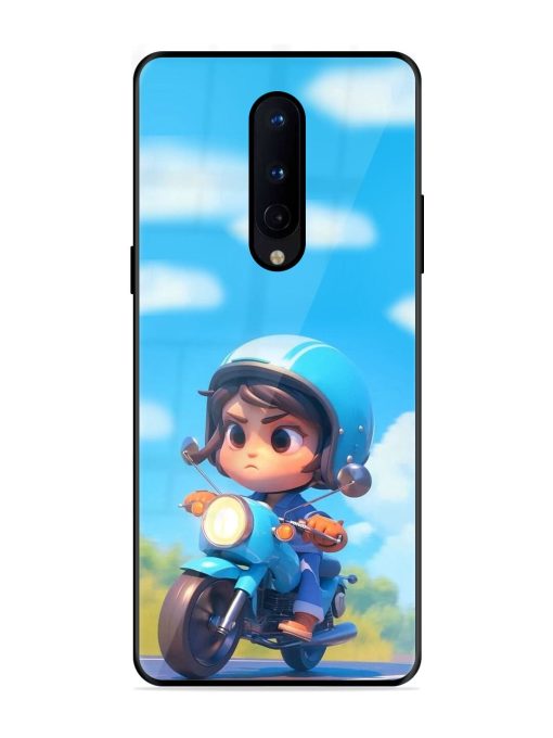 Little Rider Glossy Soft Edge Case for Oneplus 8 Chachhi