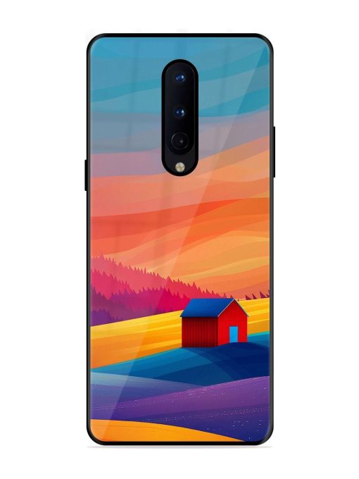 Sunset Solitude Glossy Soft Edge Case for Oneplus 8 Chachhi