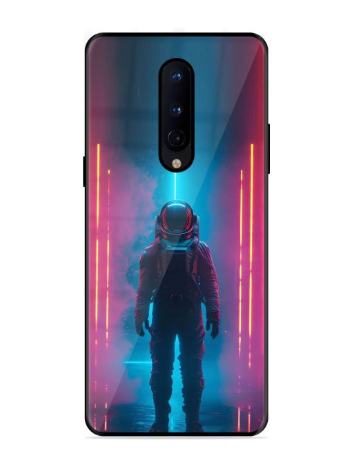 Neon Astronaut Glossy Soft Edge Case for Oneplus 8 Chachhi