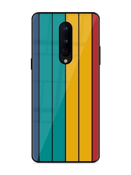 Retro Stripes Glossy Soft Edge Case for Oneplus 8 Chachhi