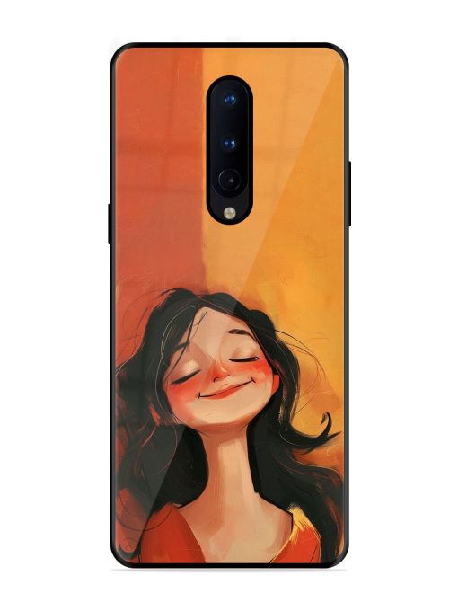 Neon Girl Glossy Soft Edge Case for Oneplus 8 Chachhi