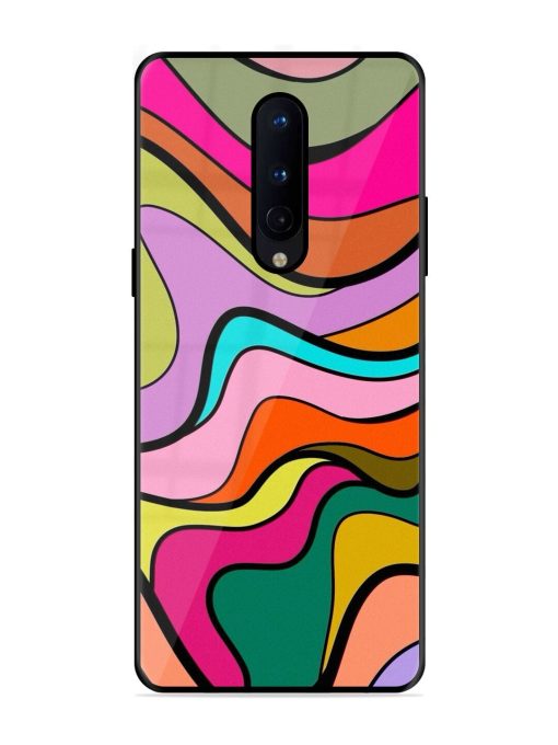 Wavy Wonder Glossy Soft Edge Case for Oneplus 8 Chachhi