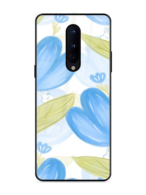 Bunny'S Blue Garden Glossy Soft Edge Case for Oneplus 8 Chachhi